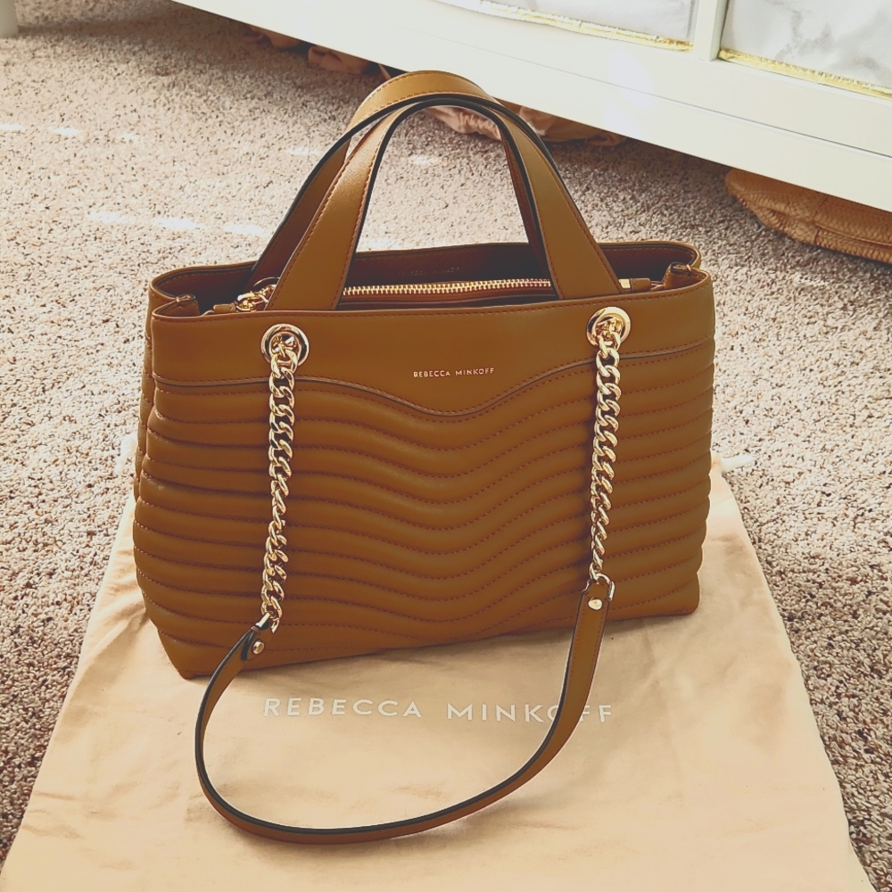 Never Been Used Rebecca Minkoff M.A.B. Satchel in Nutmeg. 13" W X 8.5" H X 5" D